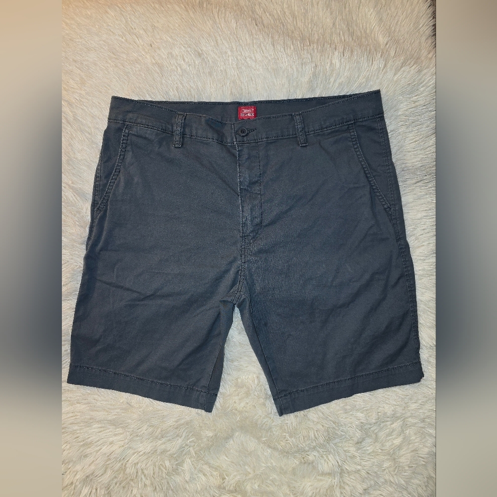 Men's Gray/Blue Casual Shorts